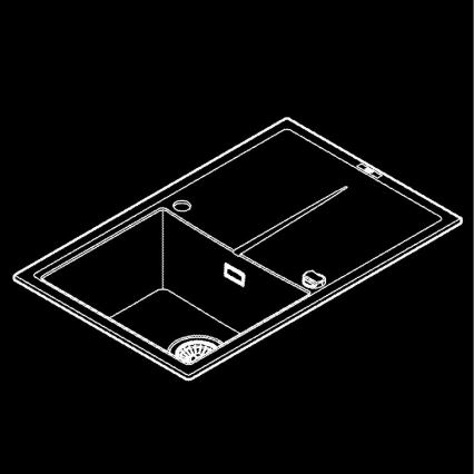 GROHE 31639AP0 - Kompozitní dřez K400 780 × 500 mm černá