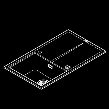 GROHE 31640AP0 - Kompozitní dřez K400 860 × 500 mm černá