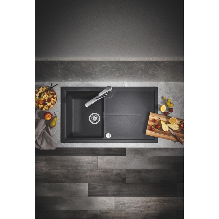 GROHE 31640AP0 - Kompozitní dřez K400 860 × 500 mm granit/černá