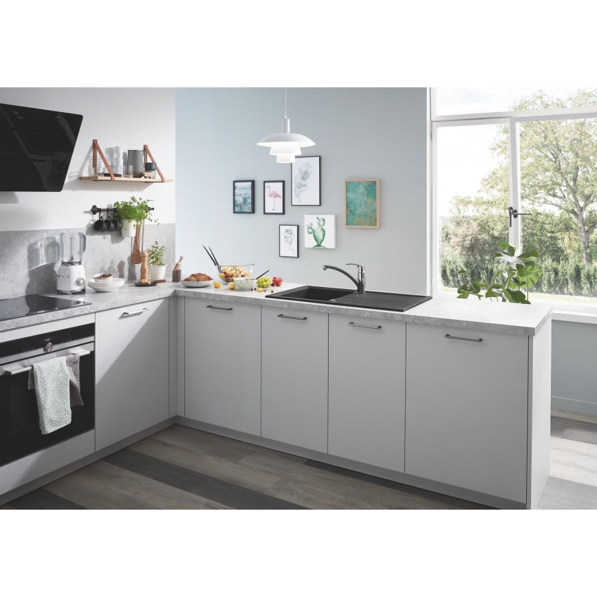 GROHE 31640AP0 - Kompozitní dřez K400 860 × 500 mm granit/černá