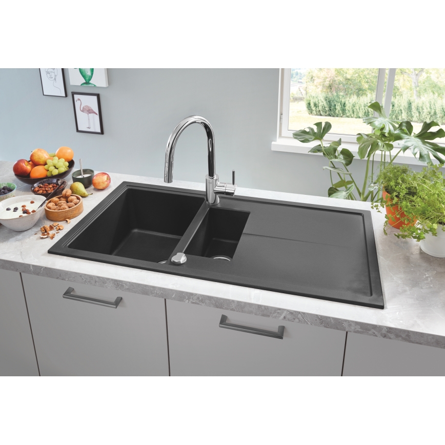 GROHE 31642AP0 - Dřez K400 1000 × 500 mm granit/černá