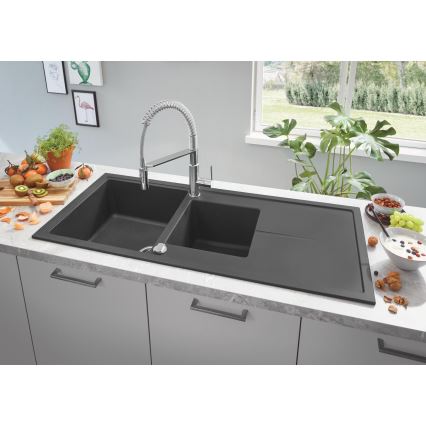 GROHE 31643AP0 - Kompozitní dřez K400 1160 × 500 mm černá