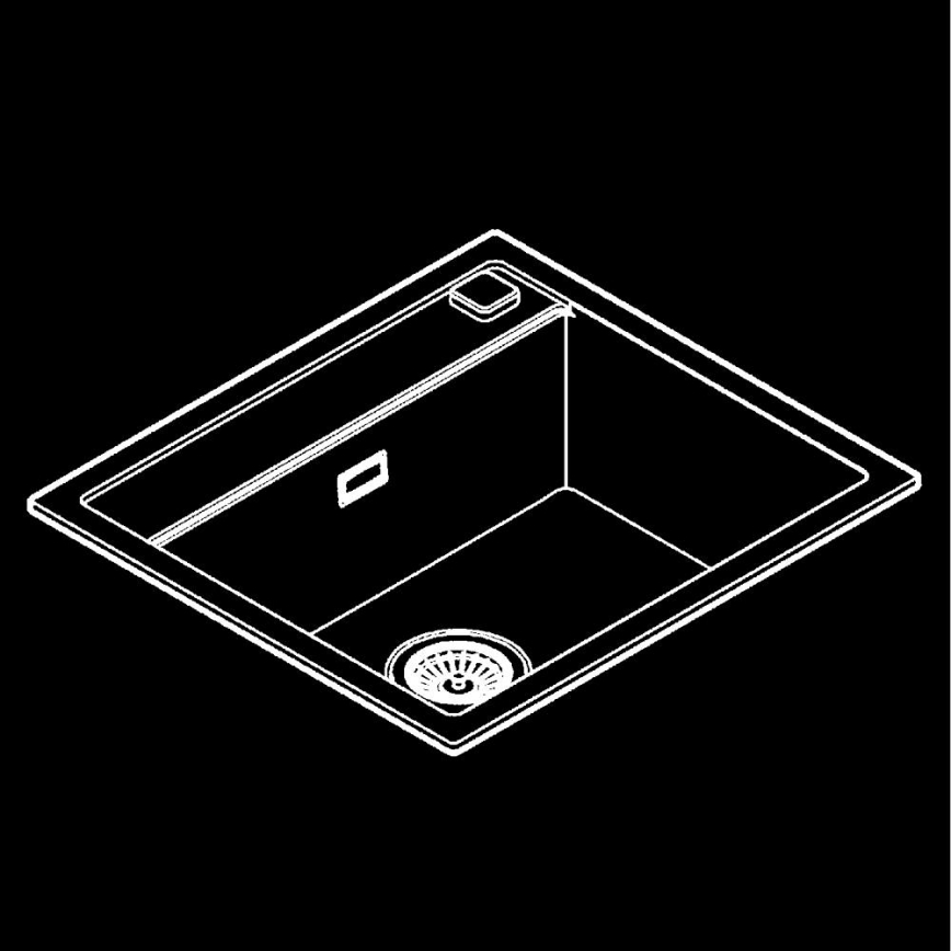 GROHE 31651AP0 - Kompozitní dřez K700 560 × 510 mm černá