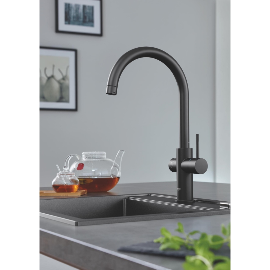 GROHE 31651AP0 - Kompozitní dřez K700 560 × 510 mm černá