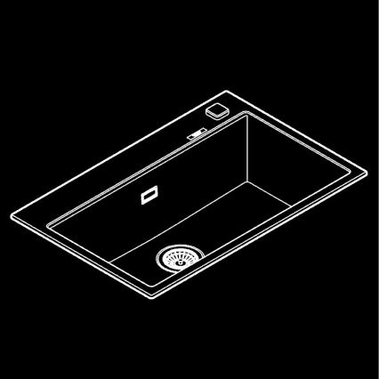 GROHE 31652AP0 - Kompozitní dřez K700 780 × 510 mm granit/černá