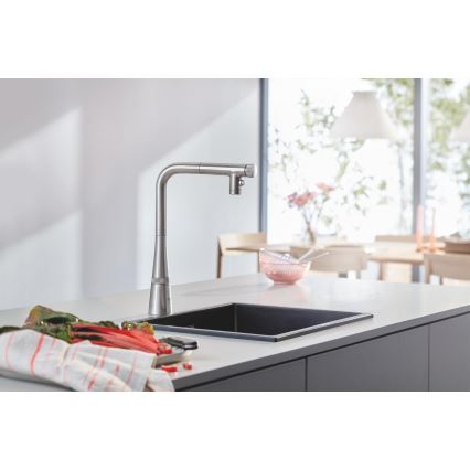 GROHE 31653AP0 - Dřez K700U 457 × 406 mm kámen/černá