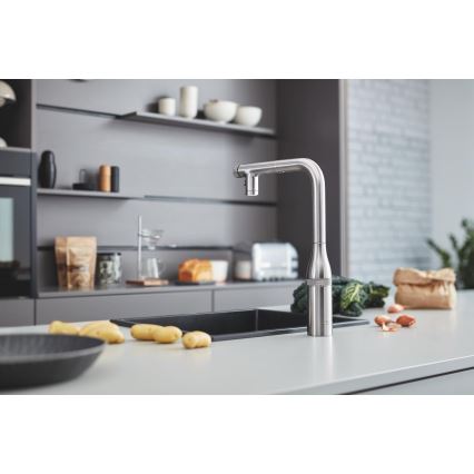 GROHE 31653AP0 - Dřez K700U 457 × 406 mm kámen/černá