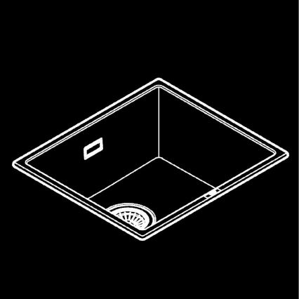 GROHE 31653AP0 - Kompozitní dřez K700U 457 × 406 mm černá