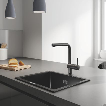 GROHE 31654AP0 - Kompozitní dřez K700U 533 × 457 mm černá