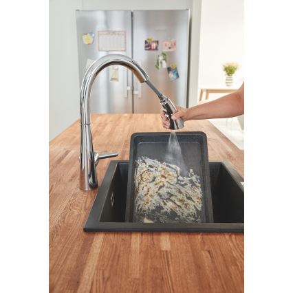GROHE 31654AP0 - Kompozitní dřez K700U 533 × 457 mm černá