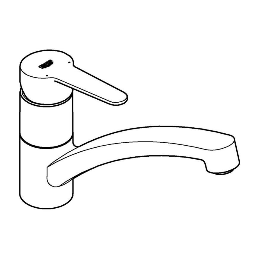 GROHE 31685000 - Dřezová baterie STARTECO lesklý chrom
