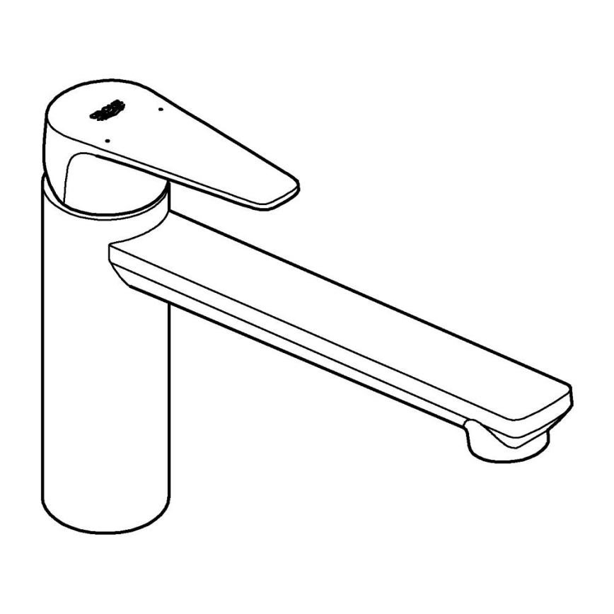 GROHE 31693000 - Dřezová baterie BAUEDGE 193 mm lesklý chrom
