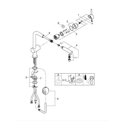 GROHE 32168000 - Dřezová baterie A lesklý chrom