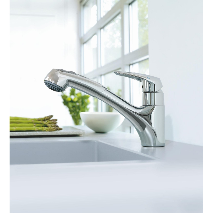 GROHE 32257001 - Dřezová baterie EURODISC lesklý chrom