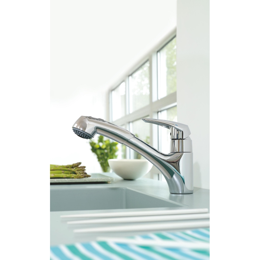 GROHE 32257001 - Dřezová baterie EURODISC lesklý chrom