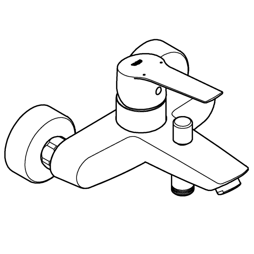 GROHE 322782432 - Vanová baterie START 188 mm černá