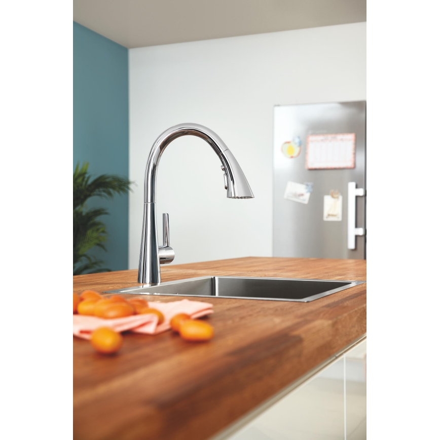 GROHE 32294002 - Dřezová baterie ZEDRA 401 mm lesklý chrom