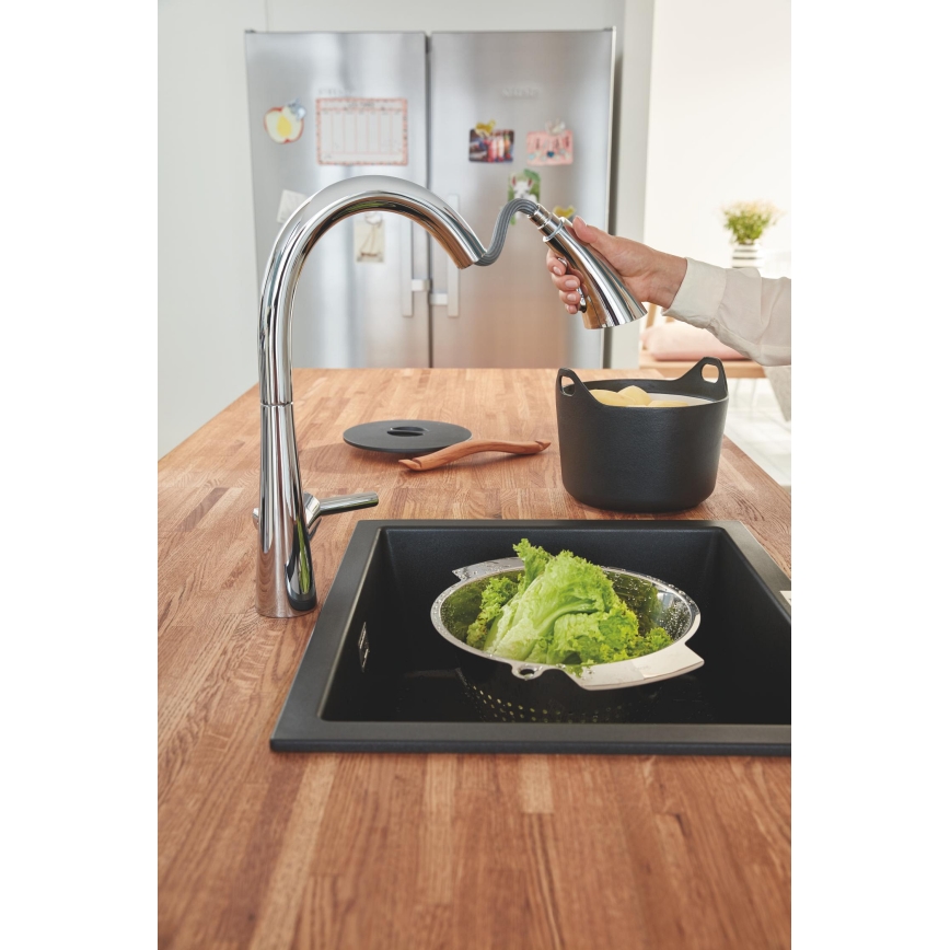 GROHE 32294002 - Dřezová baterie ZEDRA 401 mm lesklý chrom