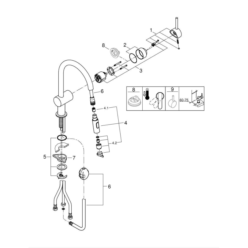 GROHE 32321002 - Dřezová baterie A lesklý chrom