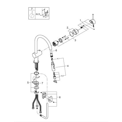GROHE 32321002 - Dřezová baterie A lesklý chrom