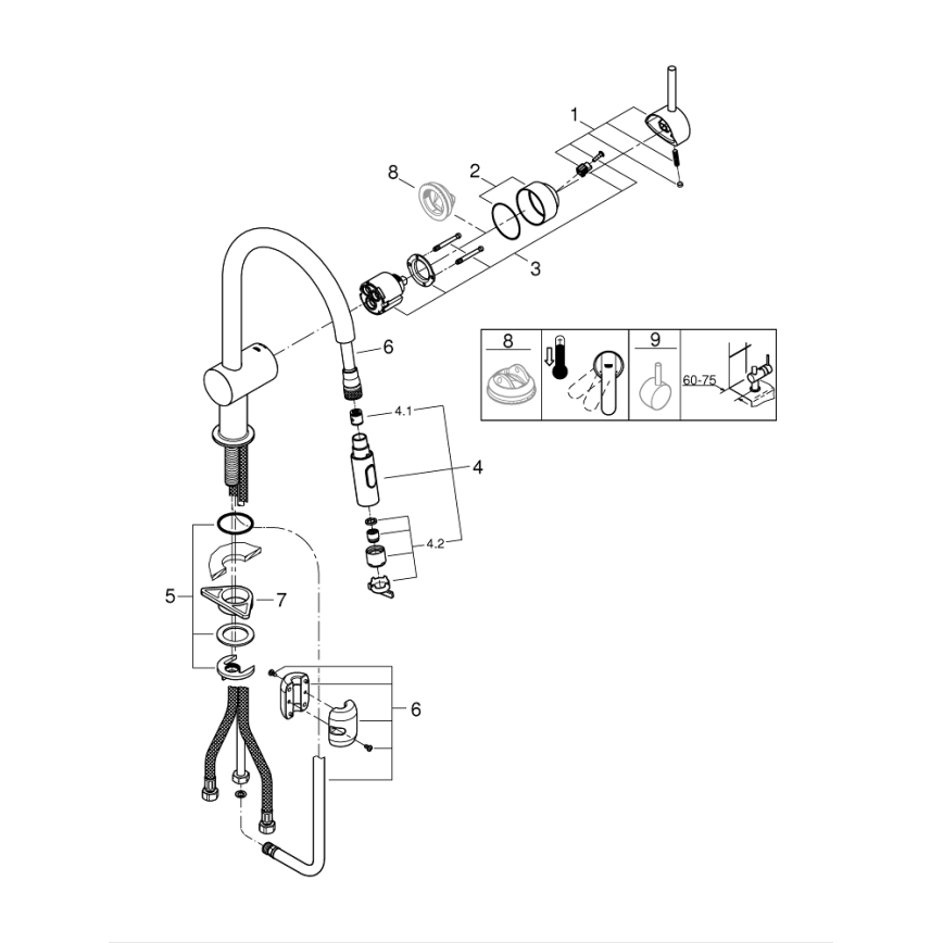 GROHE 32321002 - Dřezová baterie A lesklý chrom