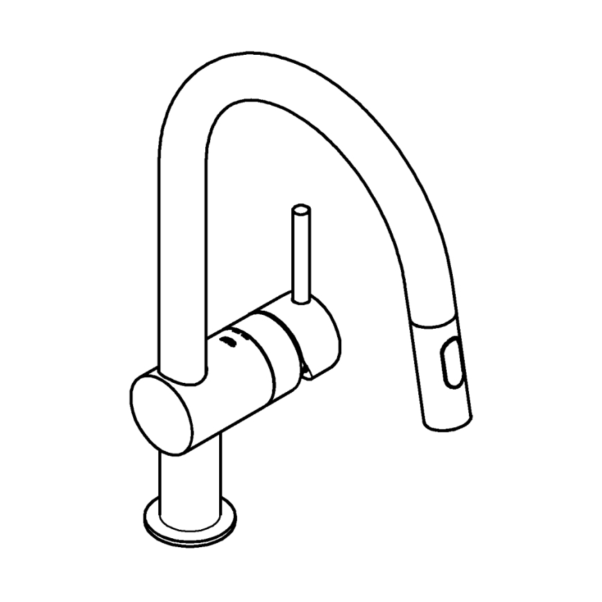 GROHE 32321DC2 - Dřezová baterie A nerez