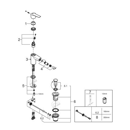 GROHE 325602432 - Bidetová baterie START velikost S černá
