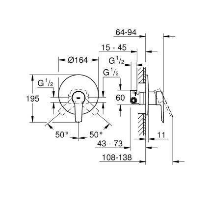 GROHE 32590002 - Sprchová baterie START lesklý chrom