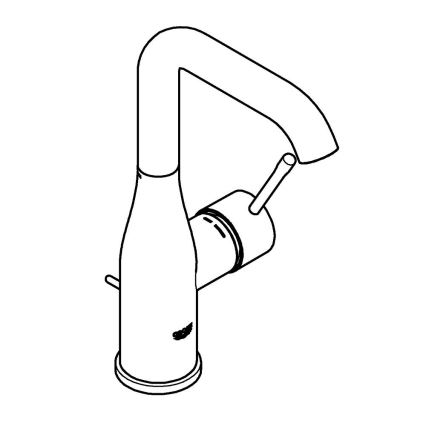 GROHE 32628DL1 - Umyvadlová baterie ESSENCE velikost L bronzová