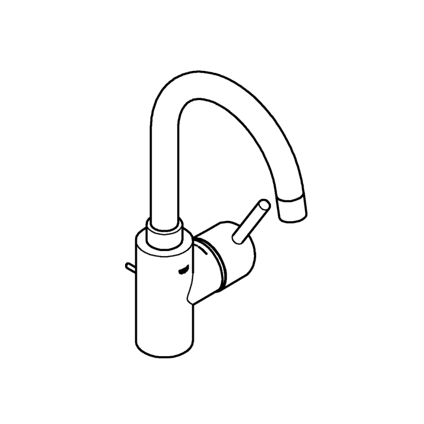 GROHE 32629002 - Umyvadlová baterie CONCETTO velikost L lesklý chrom
