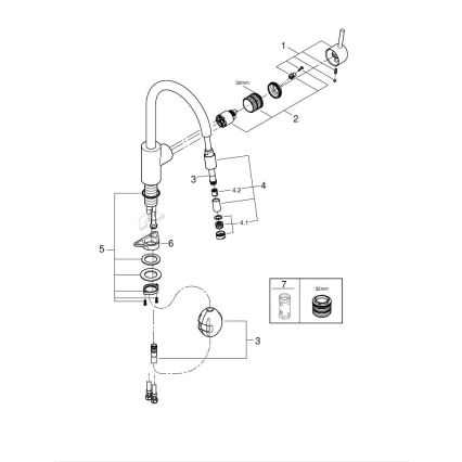 GROHE 32663003 - Dřezová baterie CONCETTO 360 mm lesklý chrom