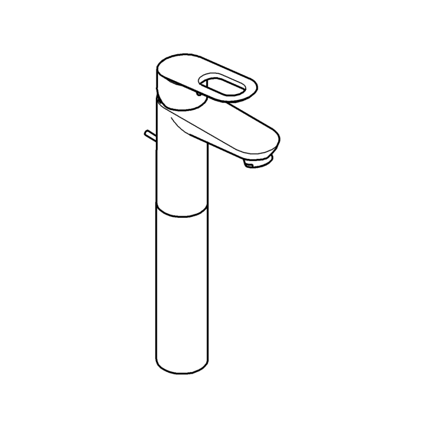 GROHE 32856000 - Umyvadlová baterie BAULOOP 12” lesklý chrom