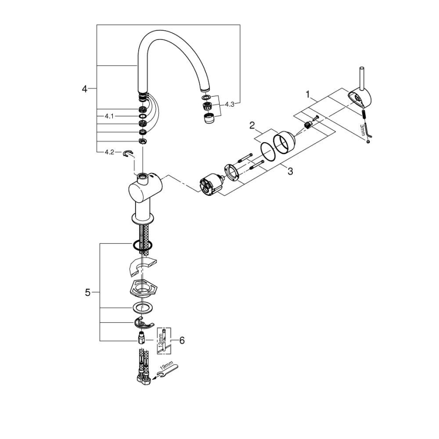 GROHE 32917GN0 - Dřezová baterie A zlatá