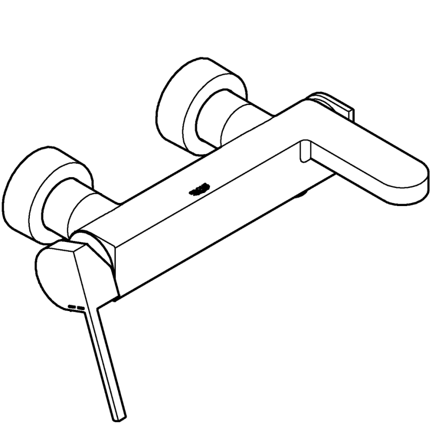 GROHE 33553AL3 - Vanová baterie PLUS grafit