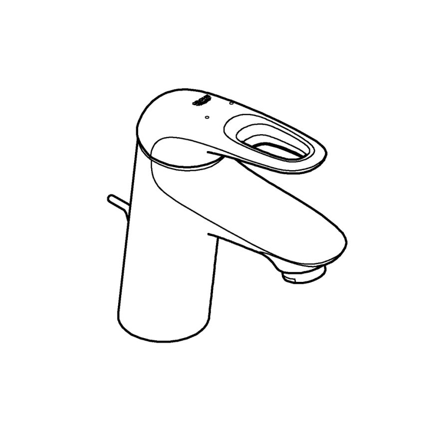 GROHE 33558LS3 - Umyvadlová baterie EUROSTYLE velikost S bílá