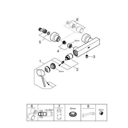 GROHE 33577003 - Sprchová baterie PLUS DN 15 lesklý chrom
