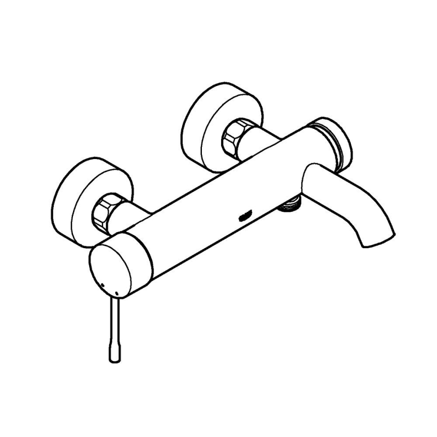 GROHE 33624GN1 - Vanová baterie ESSENCE 193 mm broušená zlatá