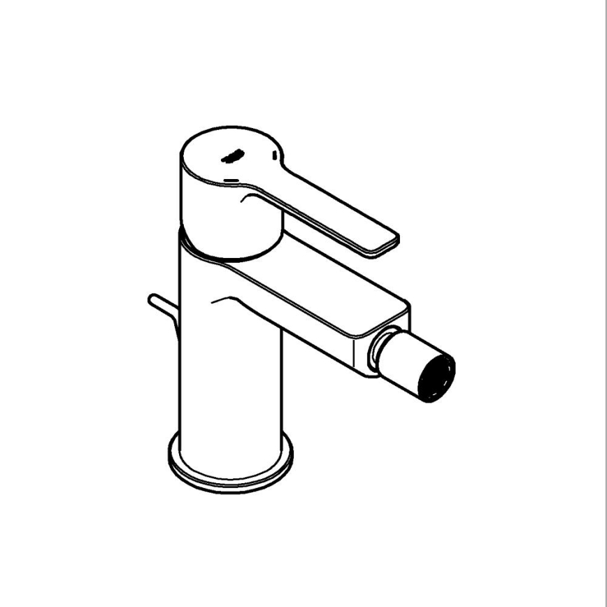 GROHE 33848001 - Bidetová baterie LINEARE DN 15 lesklý chrom