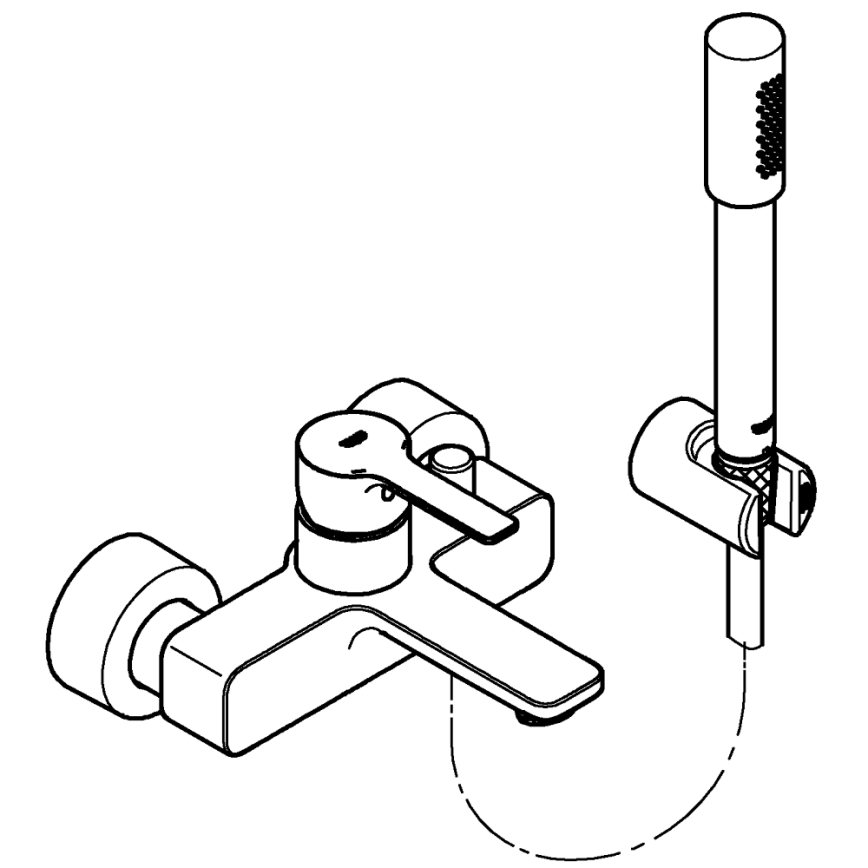 GROHE 33850001 - Vanová baterie LINEARE DN 15 lesklý chrom