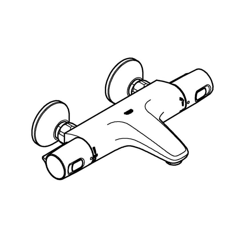 GROHE 34227002 - Termostatická vanová baterie PRECISION TREND DN 15 lesklý chrom