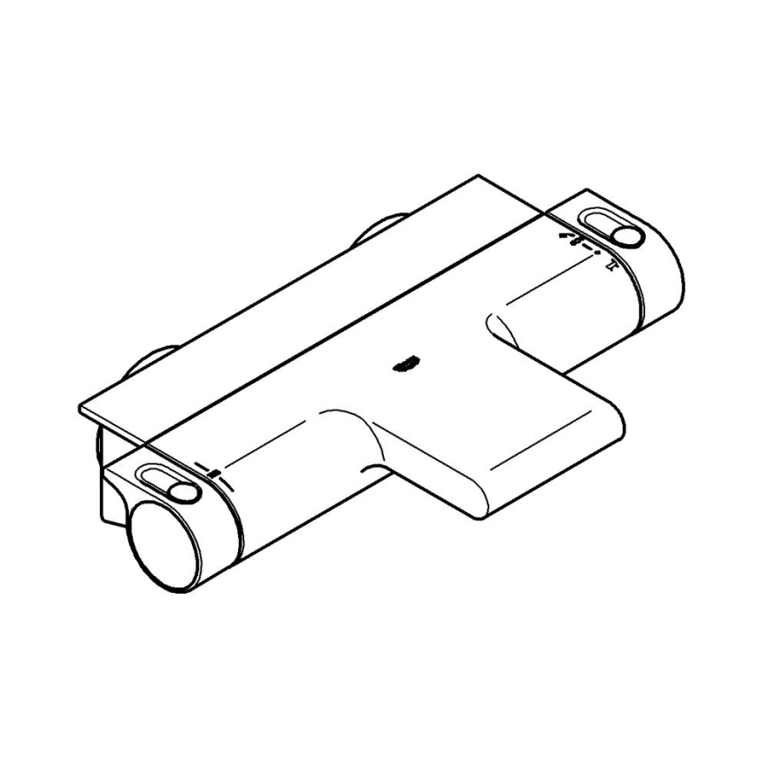 GROHE 34464001 - Termostatická vanová baterie GROHTHERM 2000 DN 15 lesklý chrom