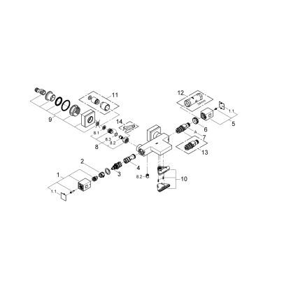 GROHE 34497000 - Termostatická vanová baterie GROHTHERM CUBE DN 15 lesklý chrom