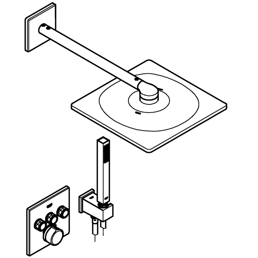 GROHE 34712000 - Sprchový set SMARTCONTROL 310 × 310 mm lesklý chrom