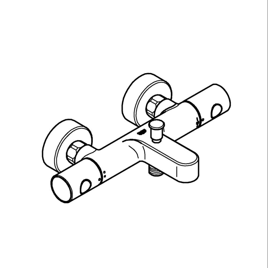 GROHE 34766000 -Termostat. vanová baterie GROHTHERM 800 COSMOPOLITAN DN 15 chrom
