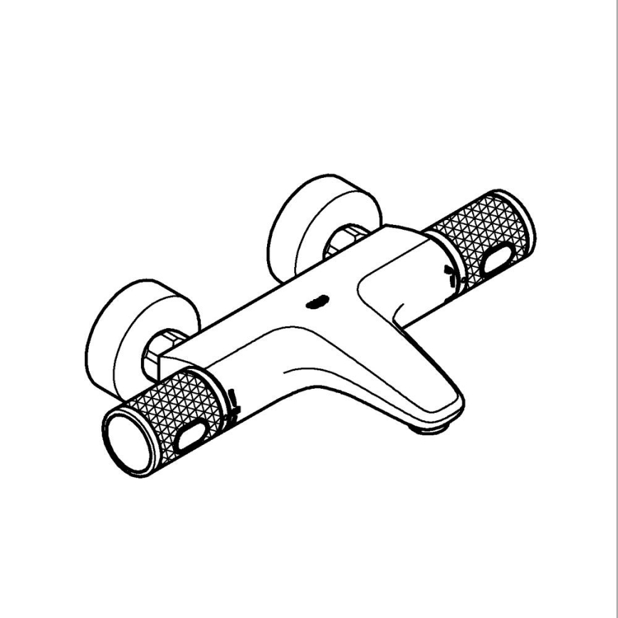 GROHE 34788000 - Termostatická vanová baterie PRECISION FEEL DN 15 lesklý chrom