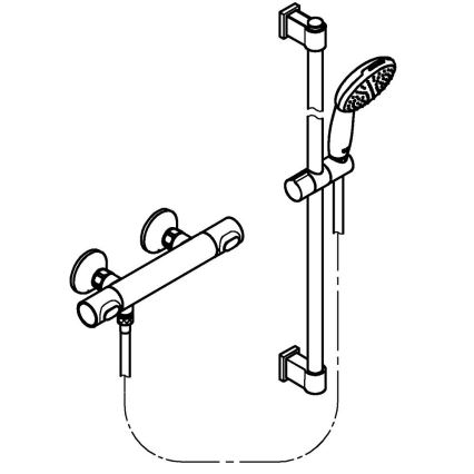 GROHE 34805001 - Sprchová sada s termostatickou baterií PRECISION FLOW DN 15 lesklý chrom