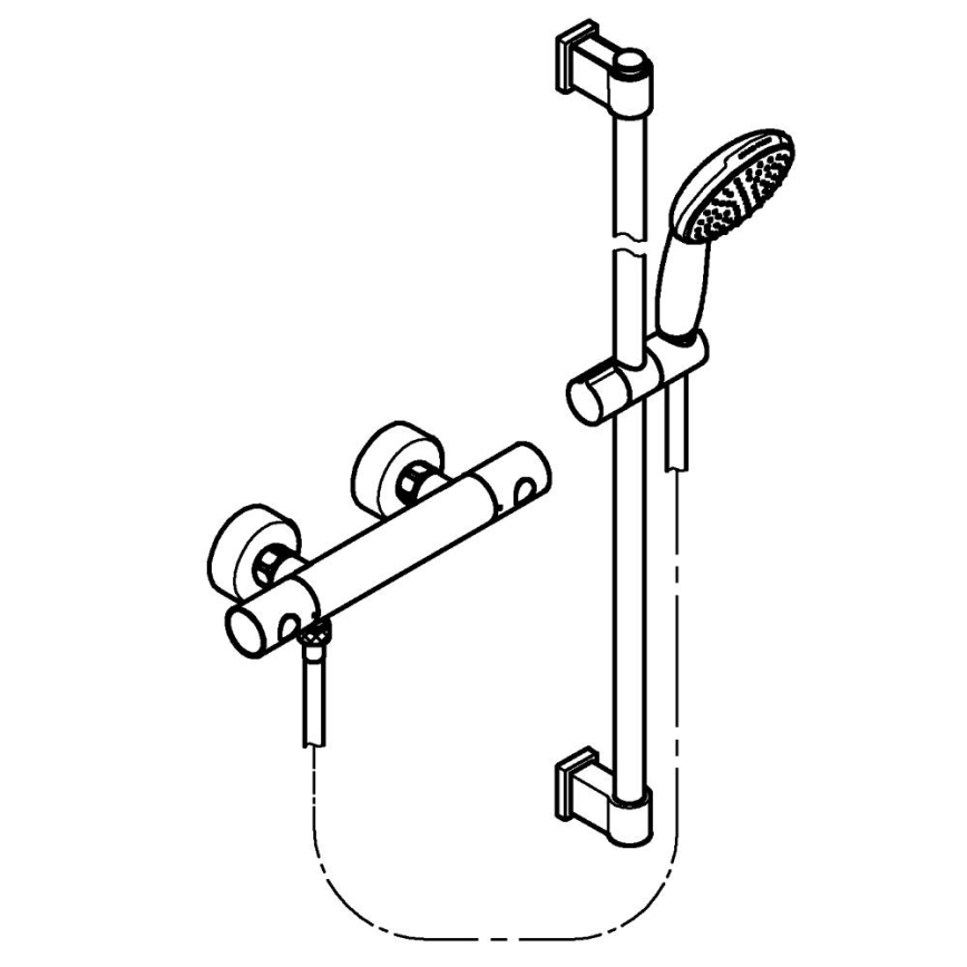 GROHE 34857000 - Sprchová sada s termostatickou baterií PRECISION GET 12” lesklý chrom