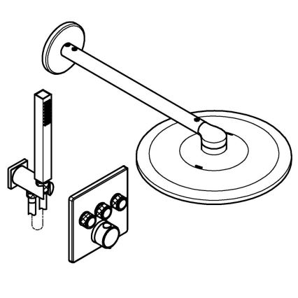 GROHE 34875000 - Sprchový systém PRECISION SMARTCONTROL 310 mm lesklý chrom