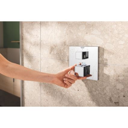GROHE 34879000 - Podomítkový sprchový systém PRECISION CUBE 310 × 310 mm chrom