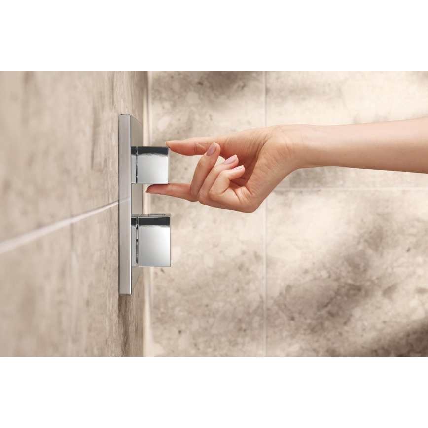 GROHE 34879000 - Podomítkový sprchový systém PRECISION CUBE 310 × 310 mm chrom